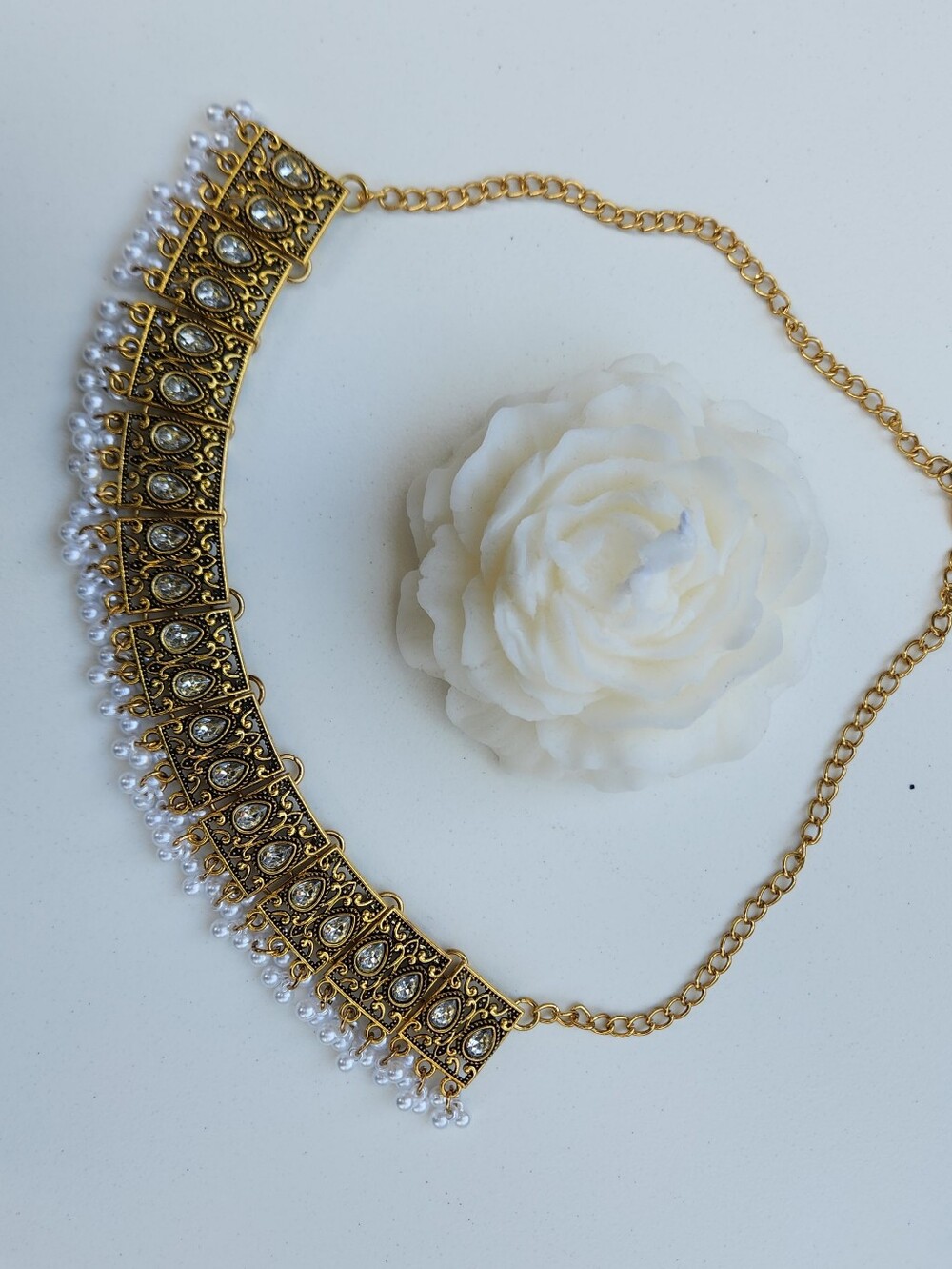Bollywood Inspired Gold-tonned Necklace - Shein